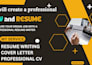 create a professional resume, CV, and linkedin profile